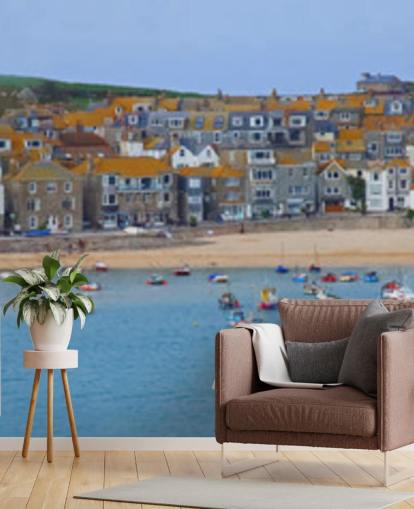 Fiskeri Harbour Coastal Wallpaper Mural