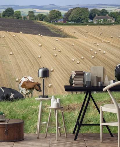 Farm and Cows Wallpaper