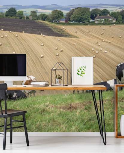 Farm and Cows Wallpaper