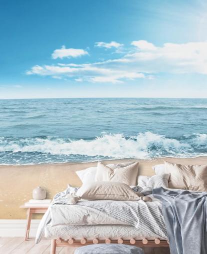 Fondo de pantalla de olas espumosas en Sunny Beach