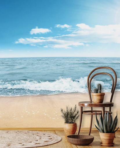 Fondo de pantalla de olas espumosas en Sunny Beach