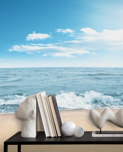 Fondo de pantalla de olas espumosas en Sunny Beach