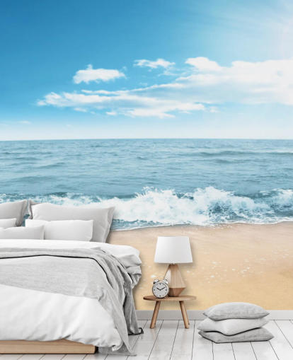 Fondo de pantalla de olas espumosas en Sunny Beach