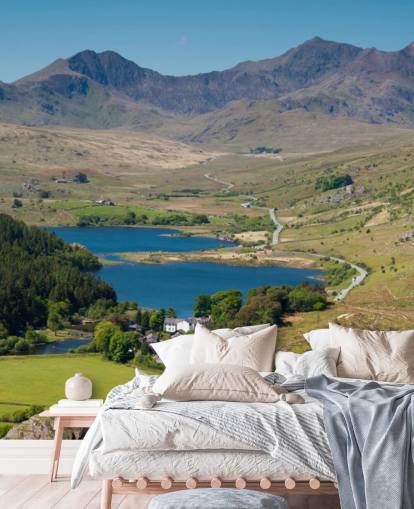 Lake and Mountain Snowdonia Wall Mural