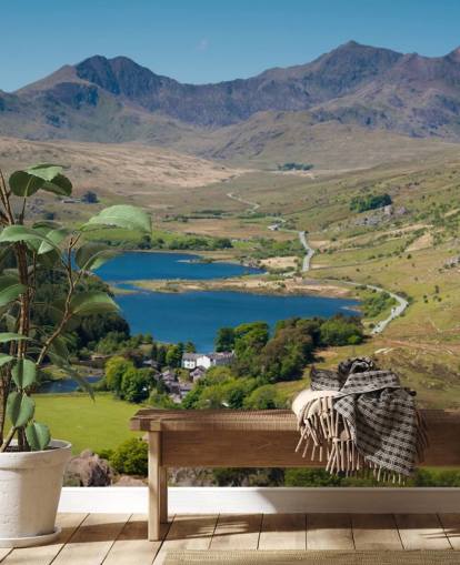 Lake and Mountain Snowdonia Wall Mural