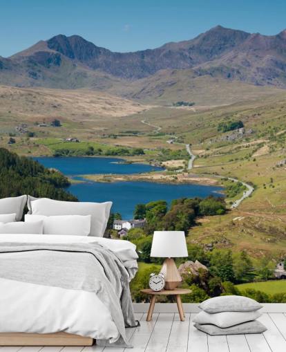 Lago e Montanha Snowdonia Wall Mural