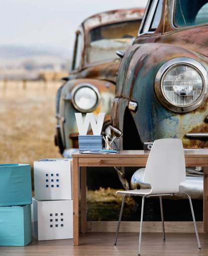 Nahaufnahme der rostigen alten Auto-Tapete