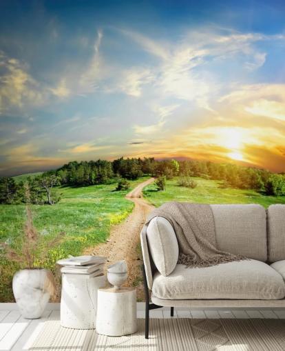 Papier peint Route de campagne Papier peint Route de campagne