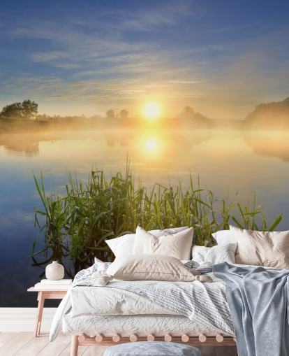 Sunrise Lake Wall Mural