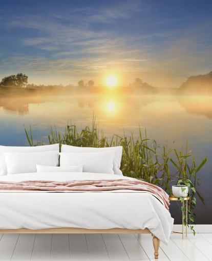 Sunrise Lake Wall Mural