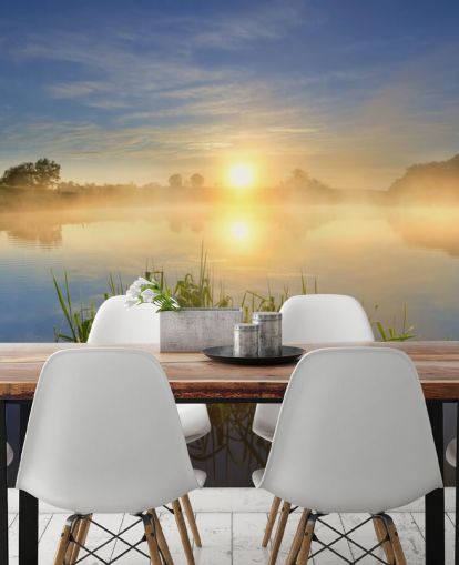 Mural de pared Lago al amanecer
