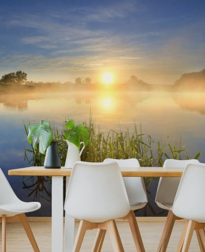 Sunrise Lake Wall Mural