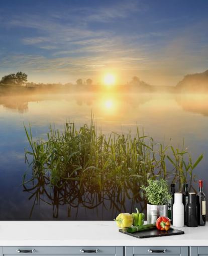 Sunrise Lake Wall Mural Sunrise Lake Wall Mural