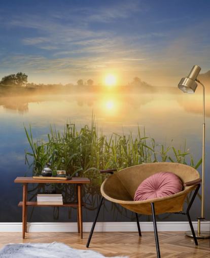 Sunrise Lake Wall Mural
