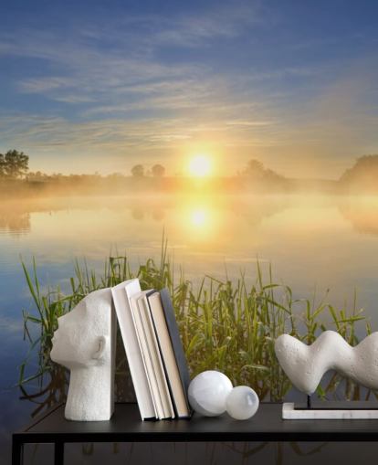 Mural de pared Lago al amanecer