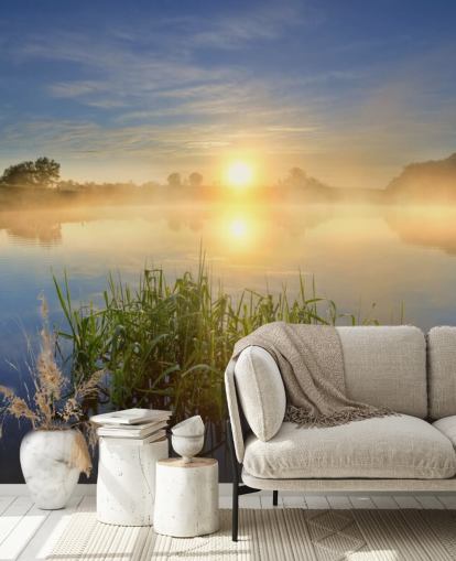 Mural de pared Lago al amanecer