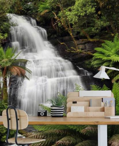 Rainforest Waterfall Wall Mural Rainforest Waterfall Wall Mural