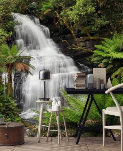 Rainforest Waterfall Wall Mural