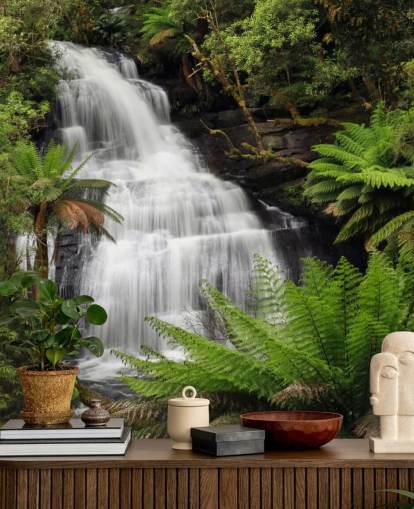 Rainforest Waterfall Wall Mural