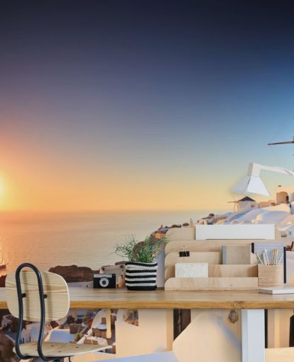  Pôr do sol de Santorini Sunset Wallpaper