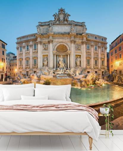 Fontaine de Trevi, Rome, Italie behang Fontaine de Trevi, Rome, Italie behang