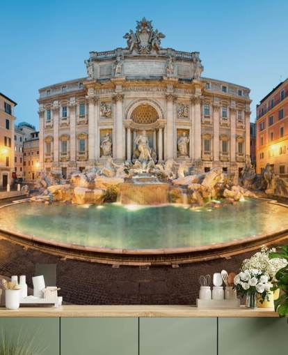 Fontaine de Trevi, Roma, Italia tapet Fontaine de Trevi, Roma, Italia tapet
