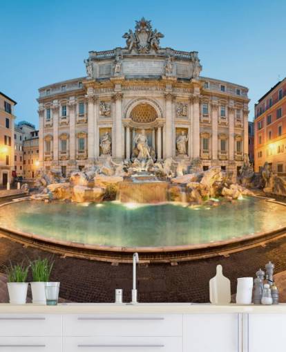 Fontaine de Trevi, Roma, Italia tapet Fontaine de Trevi, Roma, Italia tapet