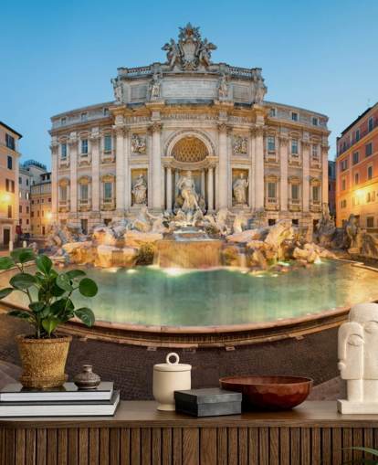 Fontaine de Trevi, Rom, italiensk tapet