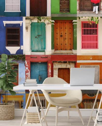 Doors Cartagena, Colômbia Colombia Doors Wallpaper 