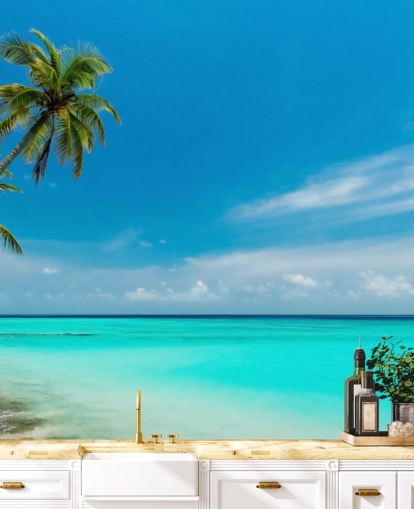 Beach Paradise -seinämaalaus