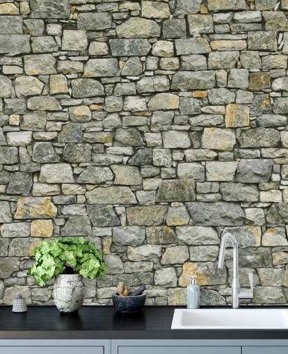 Greys and Yellows Wallpaper Mural Greys and Yellows Wallpaper Mural