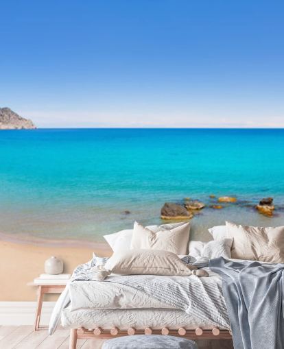 Panoramic Beach View Wall Mural Panoramic Beach View Wall Mural