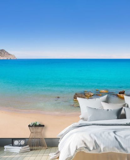 Panoramic Beach View Wall Mural