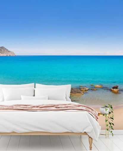 Panoramic Beach View Wall Mural