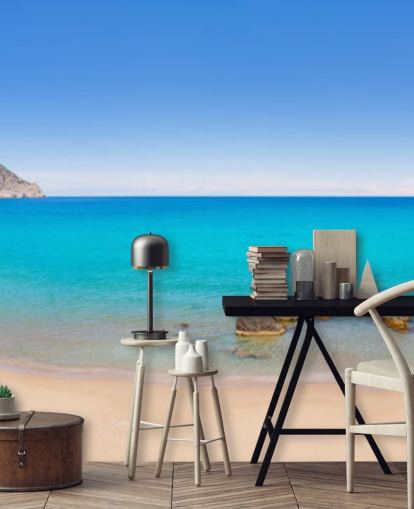 Panoramic Beach View Wall Mural