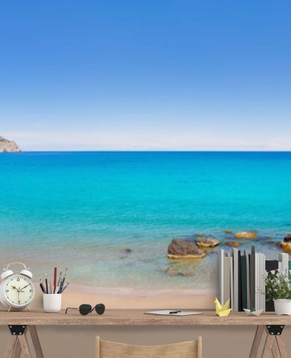Panoramic Beach View Wall Mural