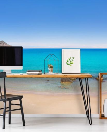 Panoramic Beach View Wall Mural