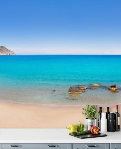 Panoramic Beach View Wall Mural