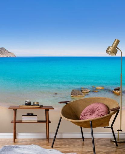Panoramic Beach View Wall Mural