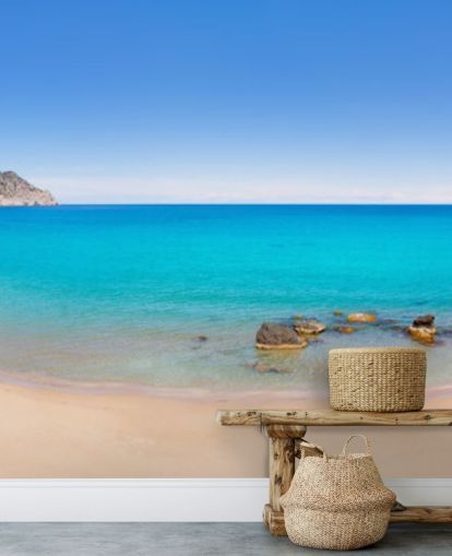 Panoramic Beach View Wall Mural