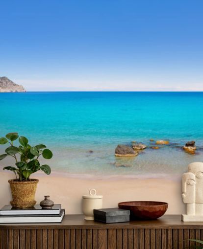 Panoramic Beach View Wall Mural