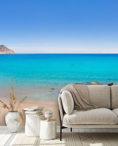 Panoramic Beach View Wall Mural