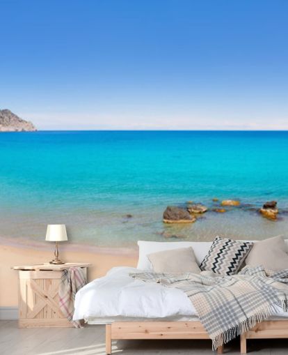 Decorazione murale con vista panoramica sulla spiaggia Decorazione murale con vista panoramica sulla spiaggia