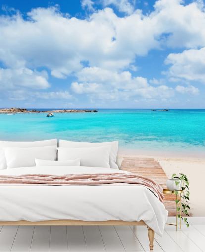 Blissful Boardwalk Wallpaper Mural Blissful Boardwalk Wallpaper Mural