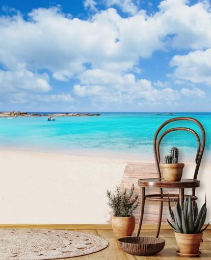 Blissful Boardwalk Wallpaper Mural