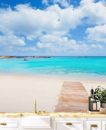 Glückselige Promenade Fototapete