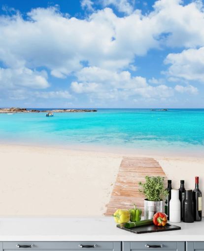 Blissful Boardwalk Wallpaper Mural