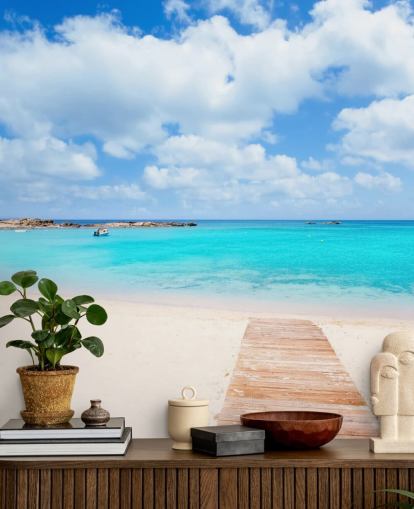 Blissful Boardwalk Wallpaper Mural