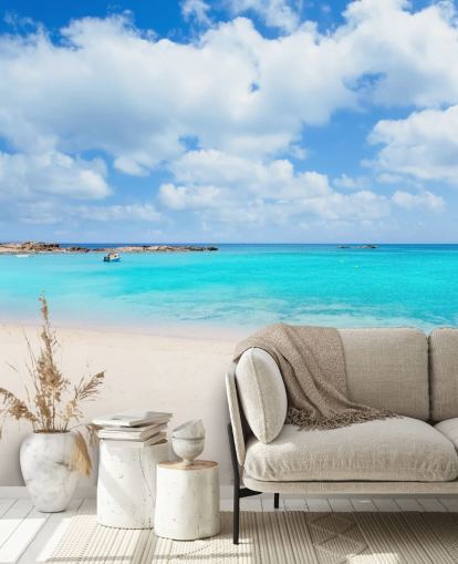 Papel pintado Paseo marítimo dichoso Papel pintado Paseo marítimo dichoso