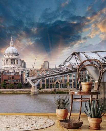 Millennium Bridge mural